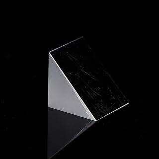 Optical Prism, Crystal Physics Triangular Prism for Industry for Gift for Outdoors for Teaching Tool(20 * 20 * 20)