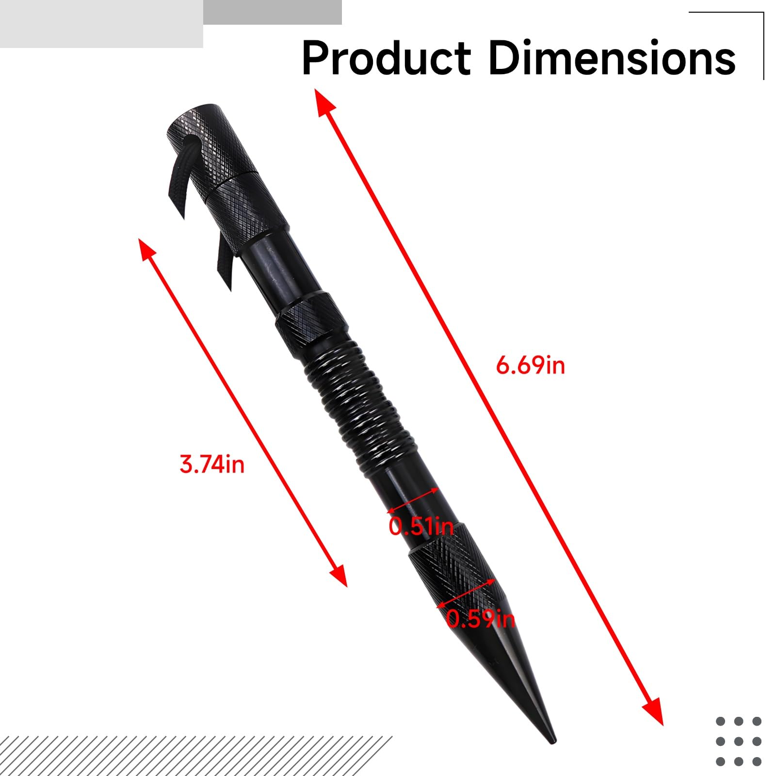Chewtoyo Zestaw do produkcji bransoletek Paracord z czarnego aluminium, zestaw DIY z igłami Marlinspike i wieloma narzędziami, odpowiedni dla entuzjastów rękodzieła i projektów DIY