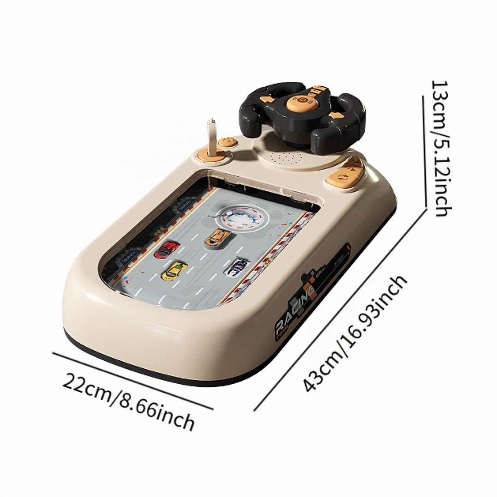 MagiDeal Giocattolo con volante per auto, simulatore di guida, regalo per bambini, gioco di guida musicale simulato, controller per auto, giocattolo per