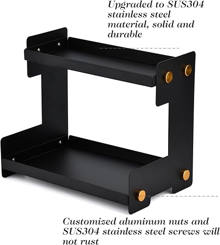 Vista 41 de Organizador de baño, organizador de encimera de baño de 2 niveles, organizador de especias de cocina, estante de almacenamiento de encimera