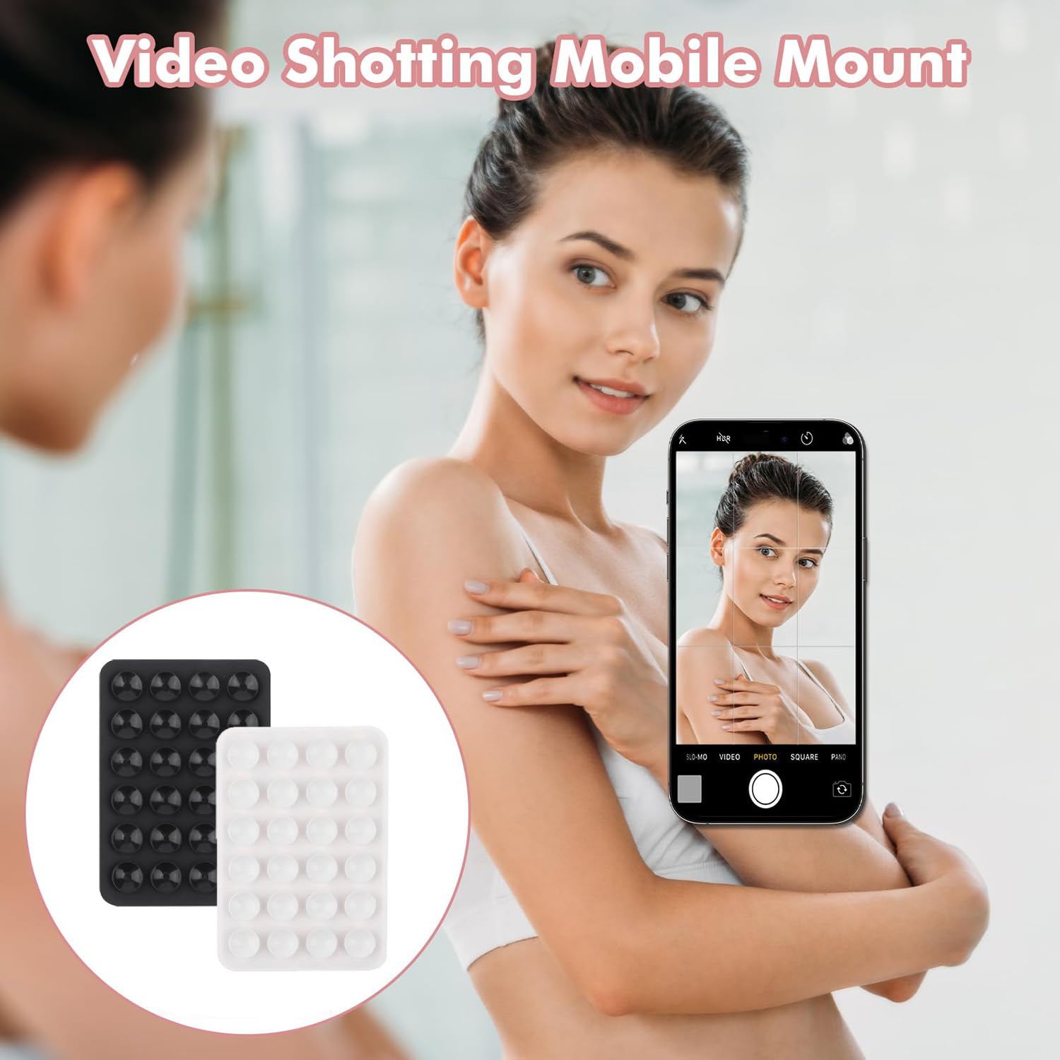 8 Stuks Zuignap Mobiele Telefoonhouder Siliconen, Zuignap Mobiele Telefoonhouder Hands-Free, Multifunctionele Mobiele Telefoonhouder Auto Zuignap Zelfklevend voor Alle Mobiele Telefoon Modellen