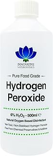 Food Grade Hydrogen Peroxide - Purest Grade 6% - 500ml - Unstabilized and Additive Free - 20 vols