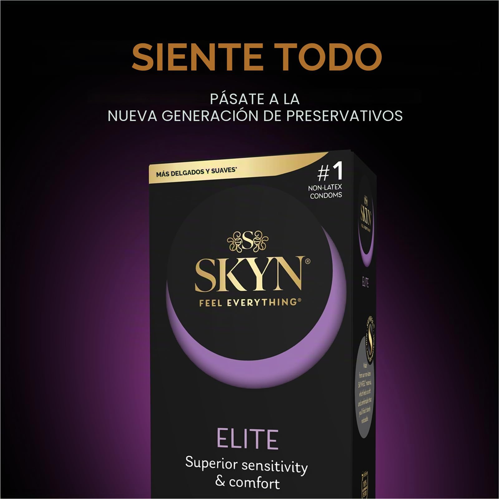 SKYN LifeStyles Elite Preservativos, condones sintéticos de poliisopreno, sin látex, 36 unidades (el embalaje puede variar)
