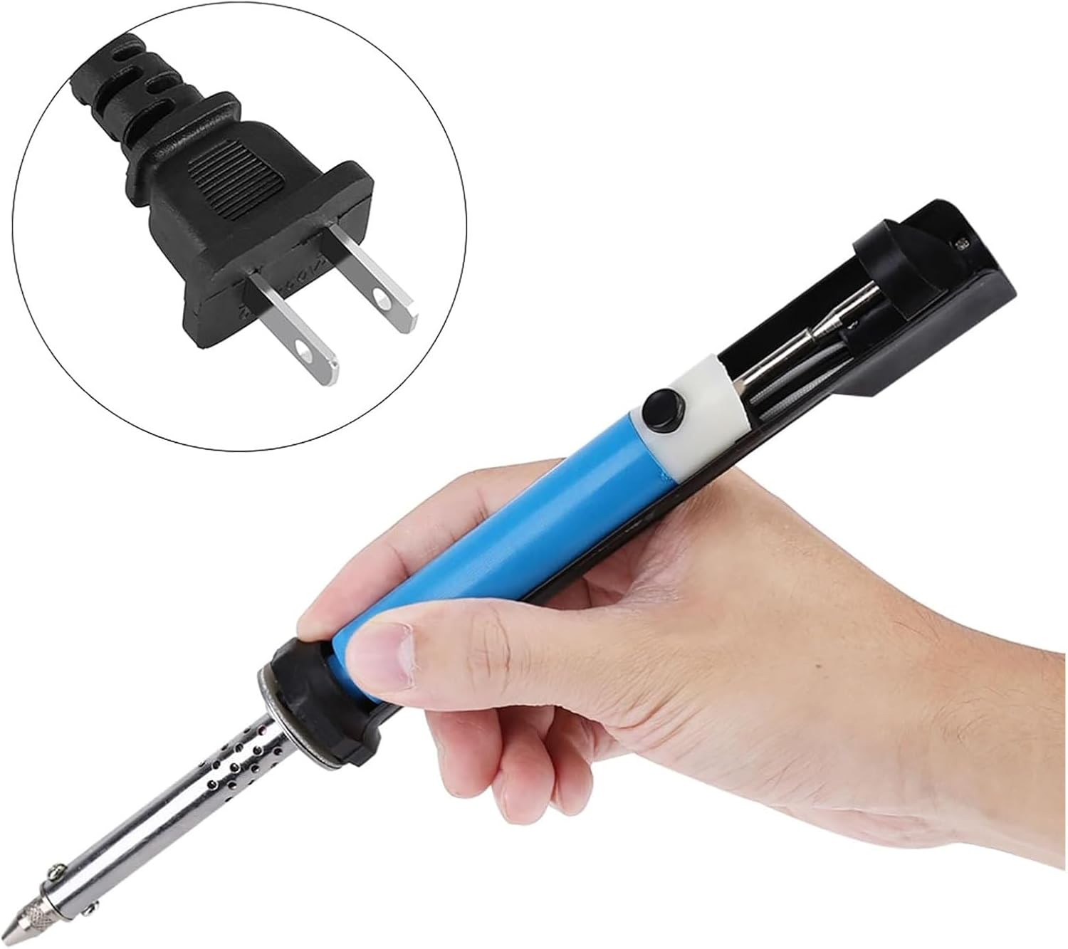 ZestfulHub 40W 2-in-1 Electric Soldering Iron with Suction Tin Desoldering Tool, US Plug 110V for Electronics Repair