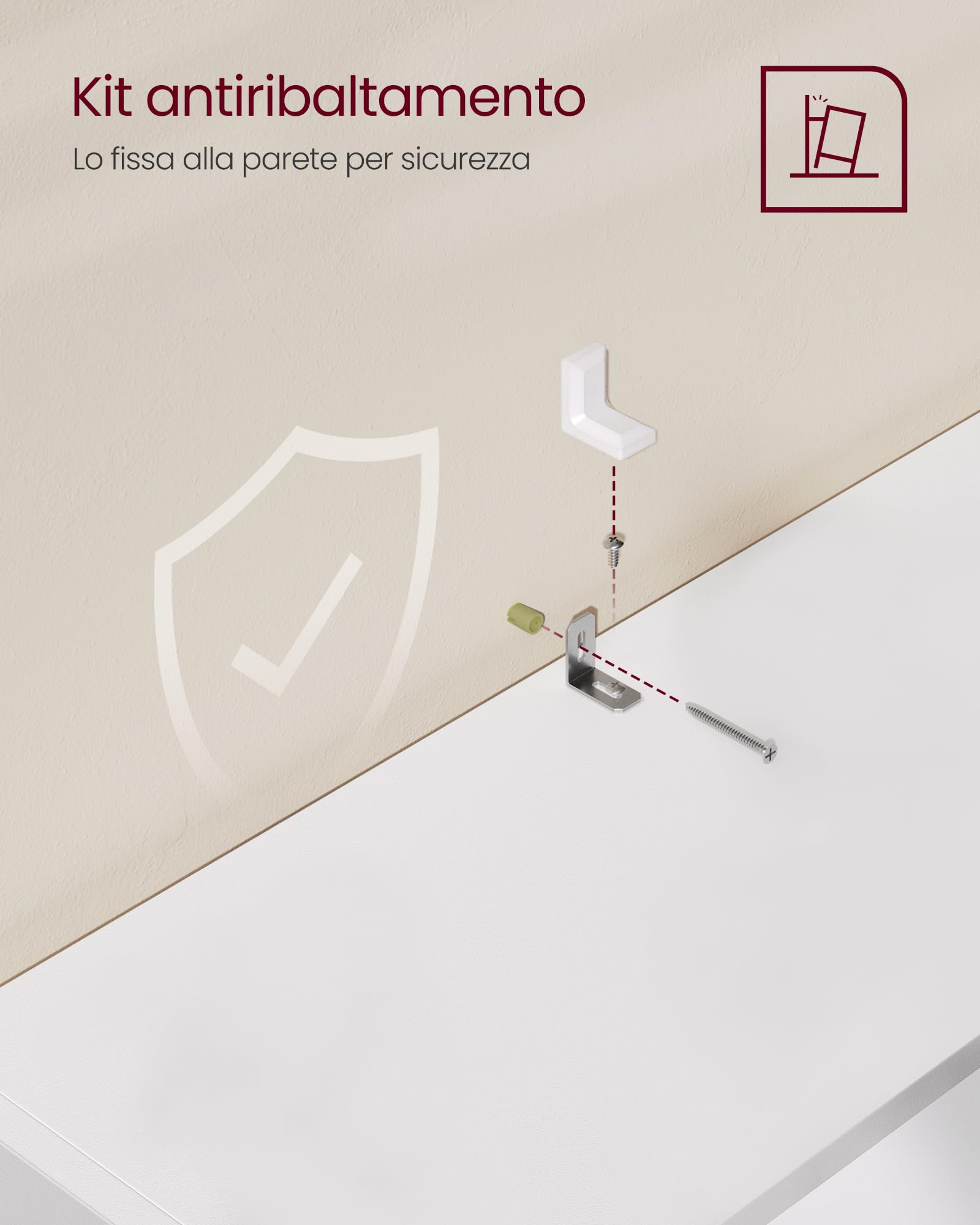 VASAGLE Scaffale a 6 Ripiani, Libreria, Scaffalatura Portaoggetti, Organizzatore con Scomparti, Ripiani Aperti e Regolabili, per Soggiorno, Ufficio, Camera da Letto, Bianco Nuvola LBC166T14