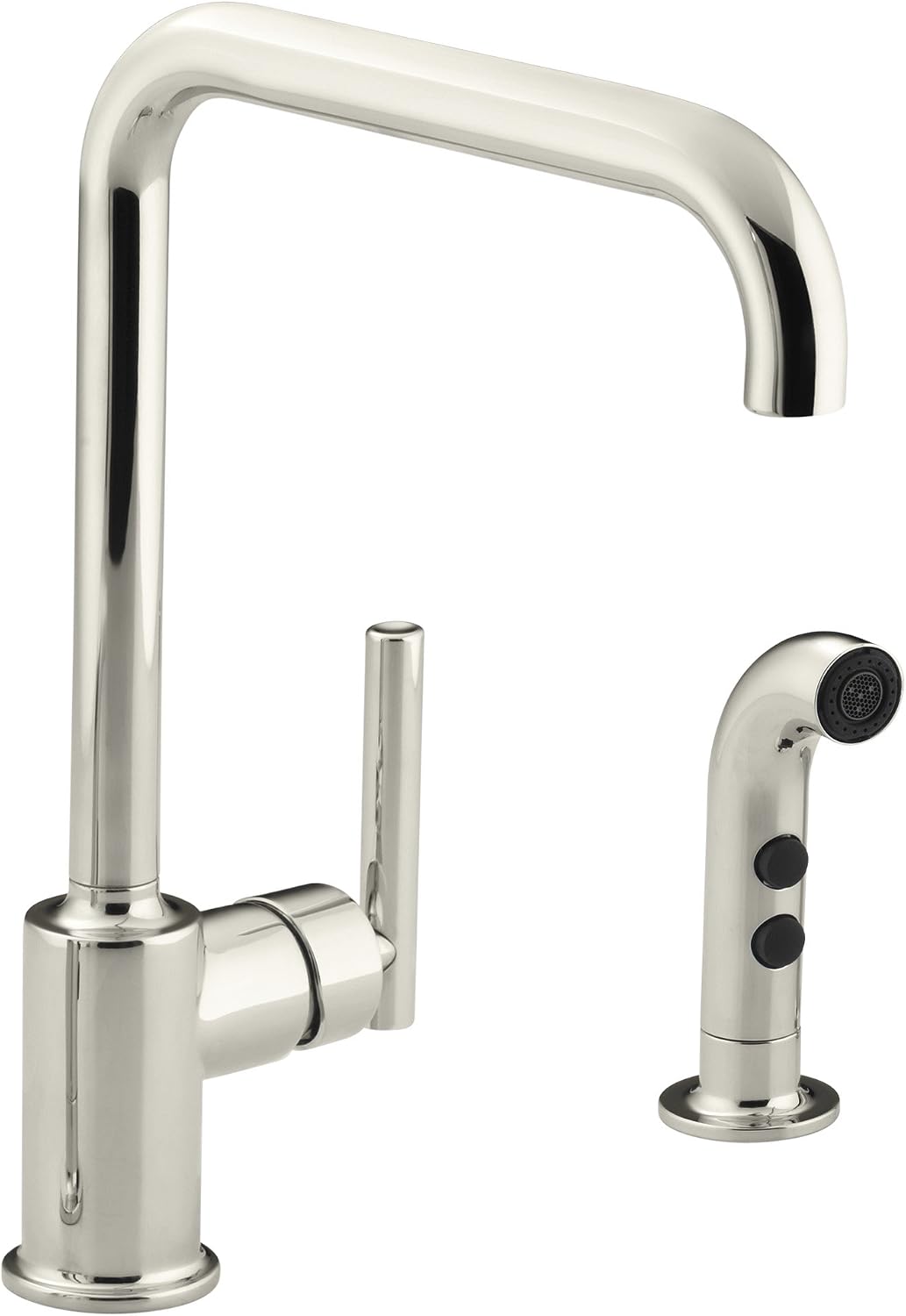 KOHLER K-7508-CP Purist Primary Swing Spout with Spray, Polished Chrome