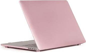 RUBAN Case Compatible with MacBook Pro 13 inch 2019 2018 2017 2016 Release A2159 A1989 A1706 A1708 with/Without Touch Bar & Touch ID, Plastic Hard Case Shell Cover - Rose Gold