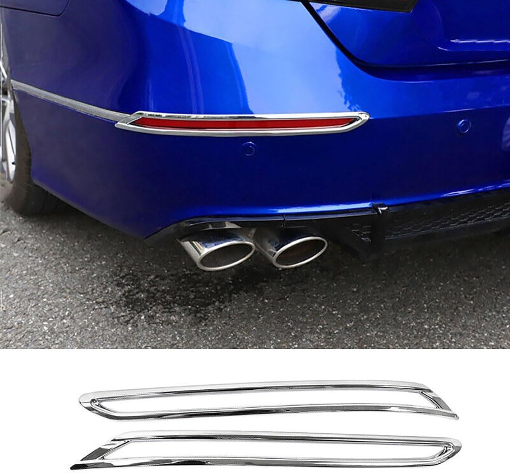 Car Accessories Fit for Honda Accord 10th Gen 2018-2022 ABS Chrome Exterior Rear Fog Lights Lamp Cover Trim 2PCS Set