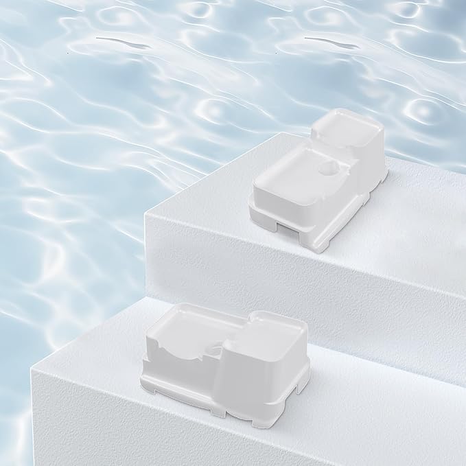 Fuente de Agua para Gatos LALAHOME Blanca Acero Inoxidable miniatura 2