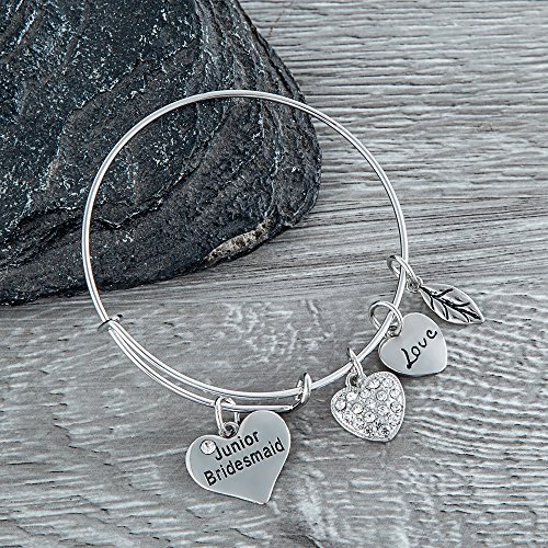 Infinity Collection Junior Bridesmaid Bracelet, Junior Bridesmaid Jewelry- Bangle Bracelet For Junior Bridesmaids #TOP1