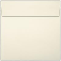 Vista 276 de LUXPaper Sobres de invitación cuadrados Despegar y prensar 8 x 8 pulgadas Natural Texto de 70 libras 50