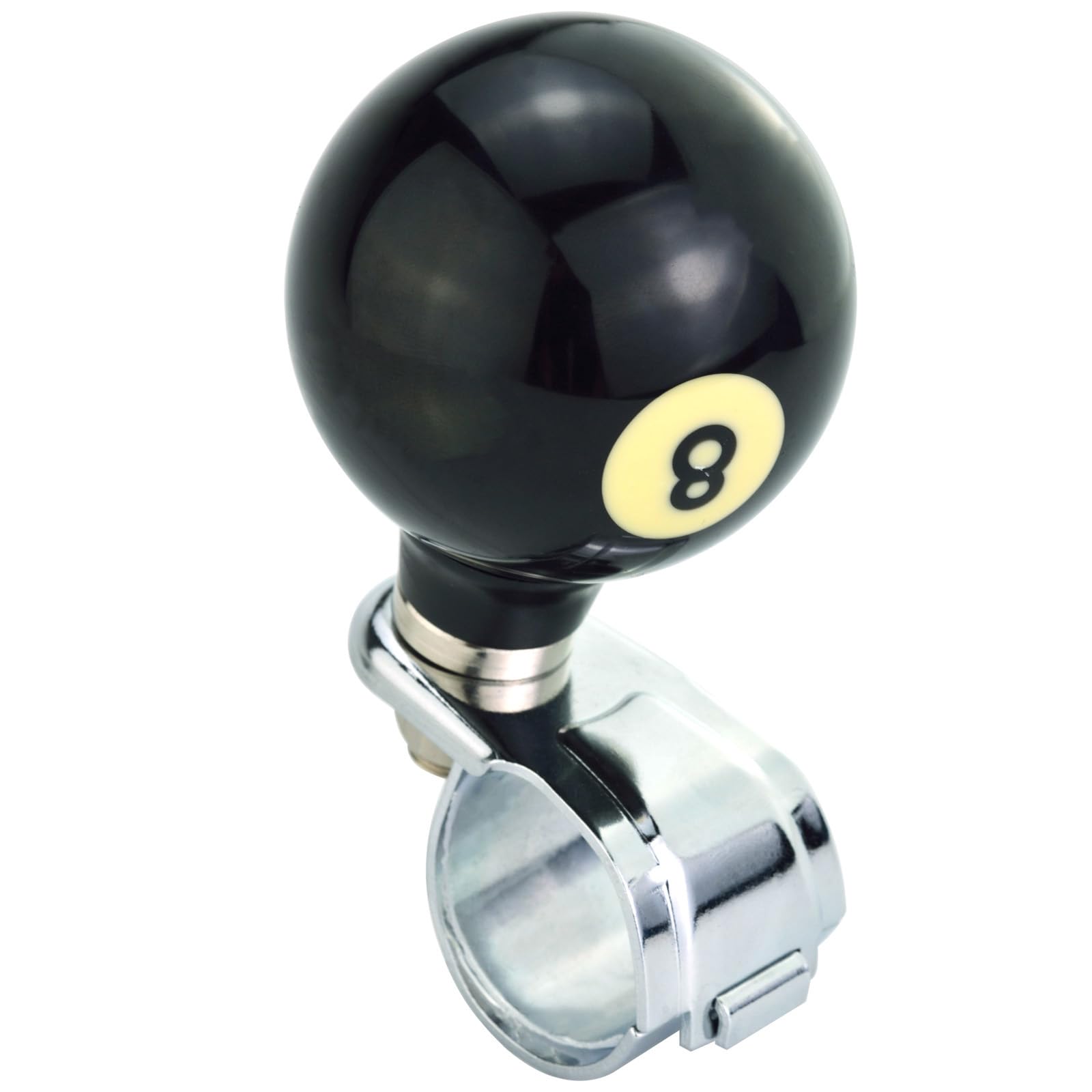 Lunsom 8 Ball Shape Wheel Spinner Resin Steering Suicide Knob Driving Power Handle Control Grip Booster Car Turning Aid Helper Fit Most Vehicle