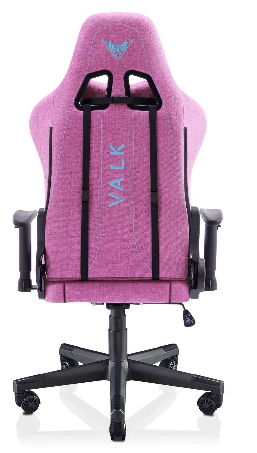 VALK Nyx - Chaise Gaming en Tissu Respirant (Inclinable, Accoudoirs 2D, Mousse HR, Piston Classe 4), Fauteuil de Bureau, siège Gamer (Rose Topaze)