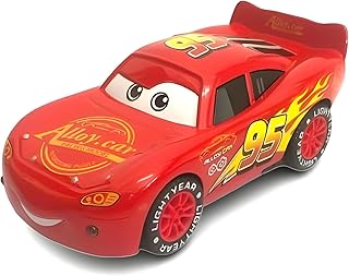 سيارة لعبة حمراء بتصميم كرتوني من Next Store، نموذج مصنوع من سبيكة معدنية، حجم مثالي للأطفال ومحبي فيلم سيارات، لعبة كلاسيكية قابلة للتجميع، هدية ممتازة للأولاد والبنات.