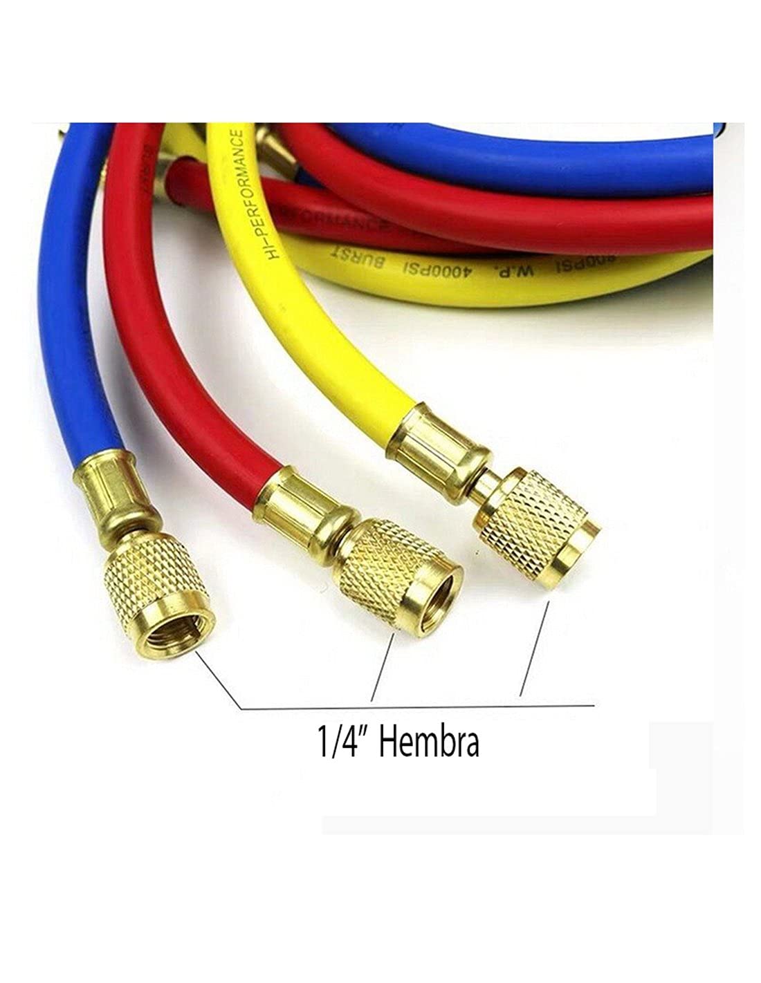 Todoelectrico Juego Manómetros más llave de paso para Gasica carga Gas R410,R404, R32 800PSI 55 BAR para aire acondicionado