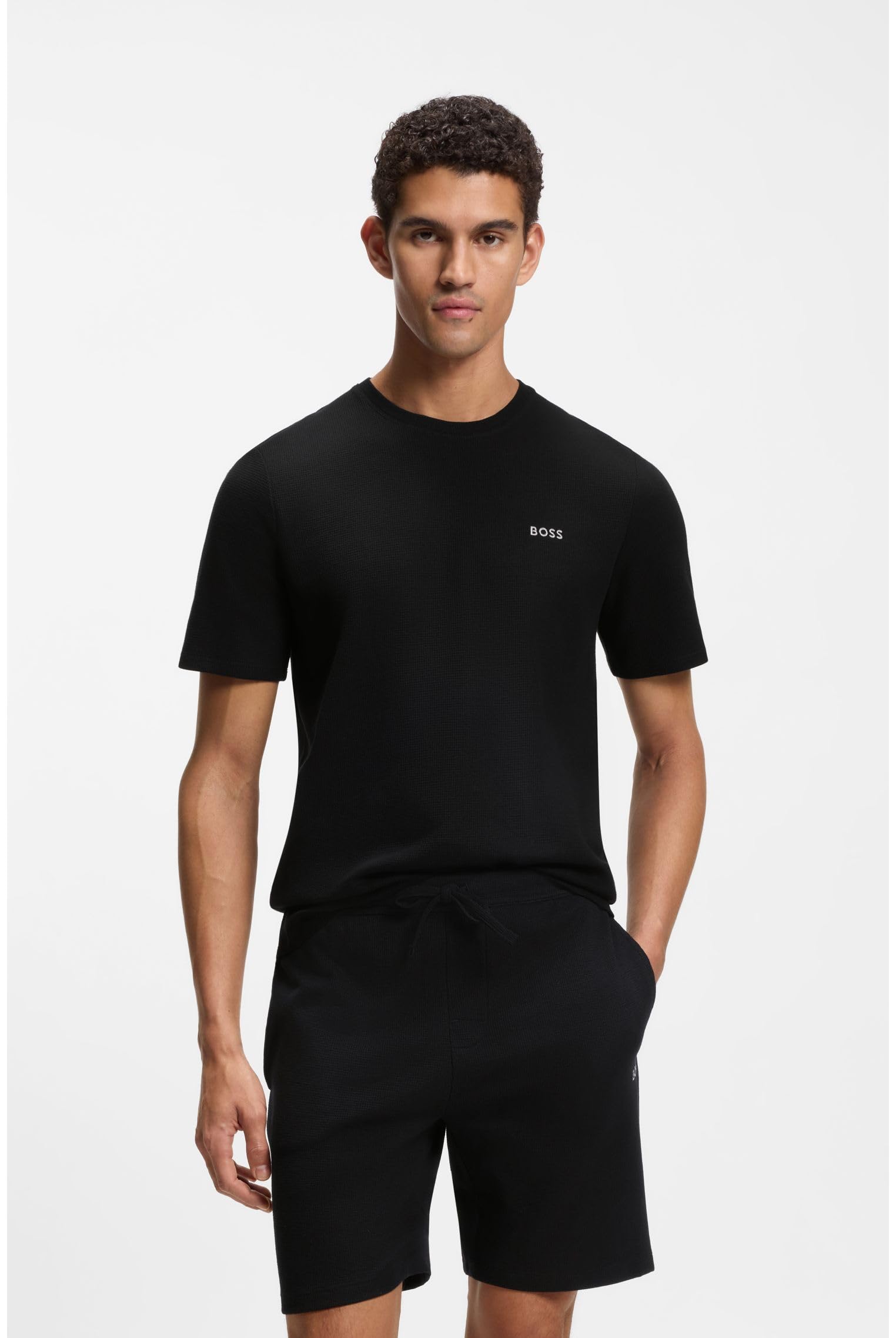 Boss Waffle 10269584 Short Sleeve Pyjama T-shirt XL
