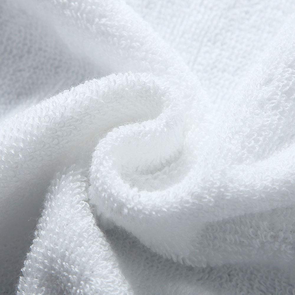 Bathrobe Accappatoio Bianco, Accappatoi in Spugna per Uomo e Donna con 3 Tasche e Cintura Regolabile