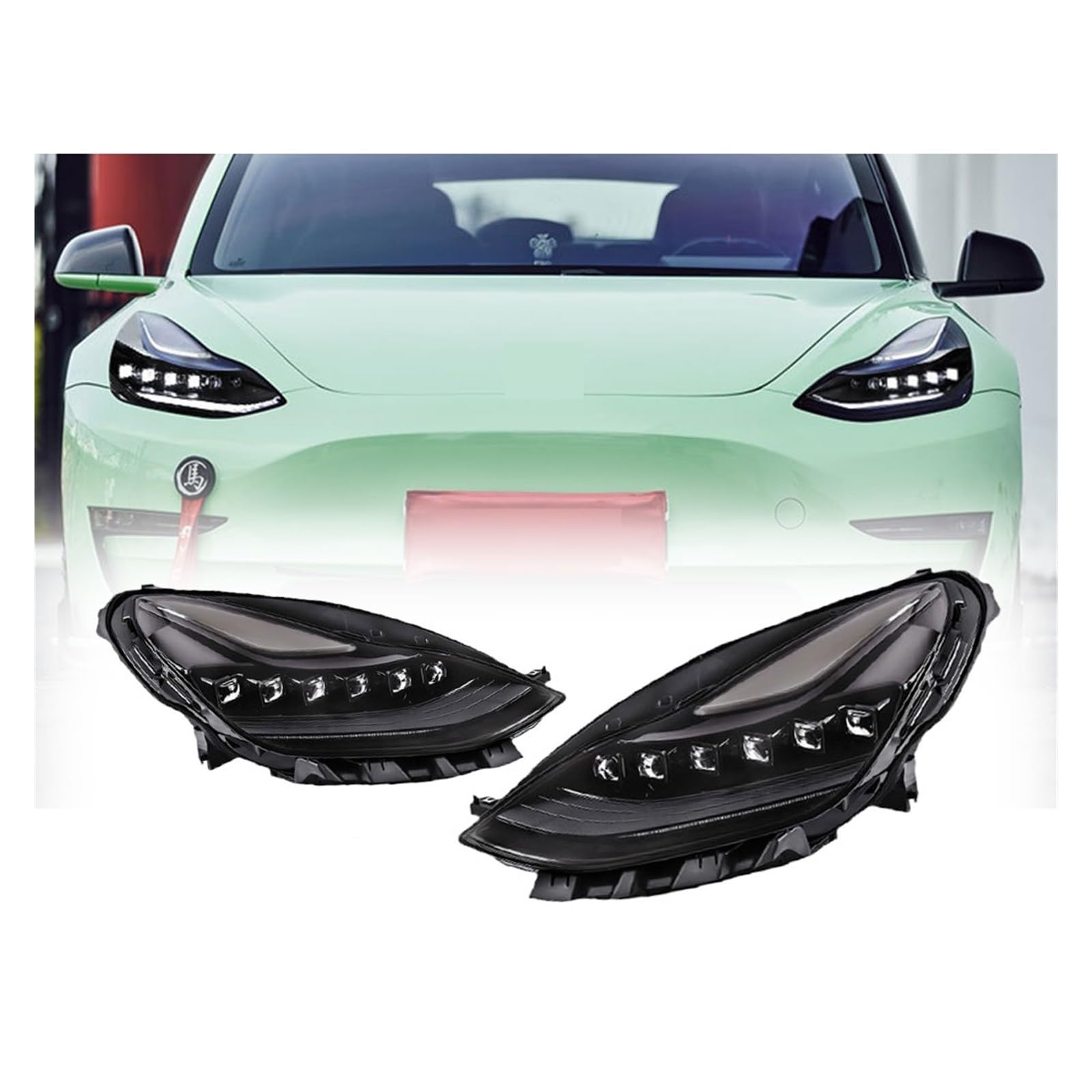 Amazon | テスラ モデル3 モデルY 2016-2023 LEDヘッドランプ