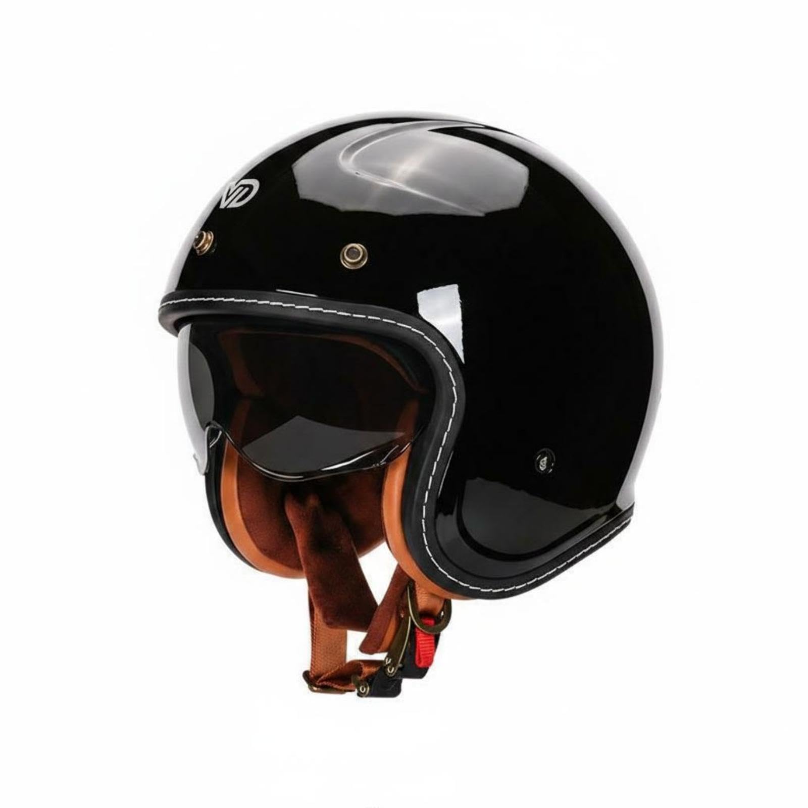 Open-Face Helmet Shell Open Face Impact Soft Cushioning Riding Gear for Adults Black 3XL-image-37