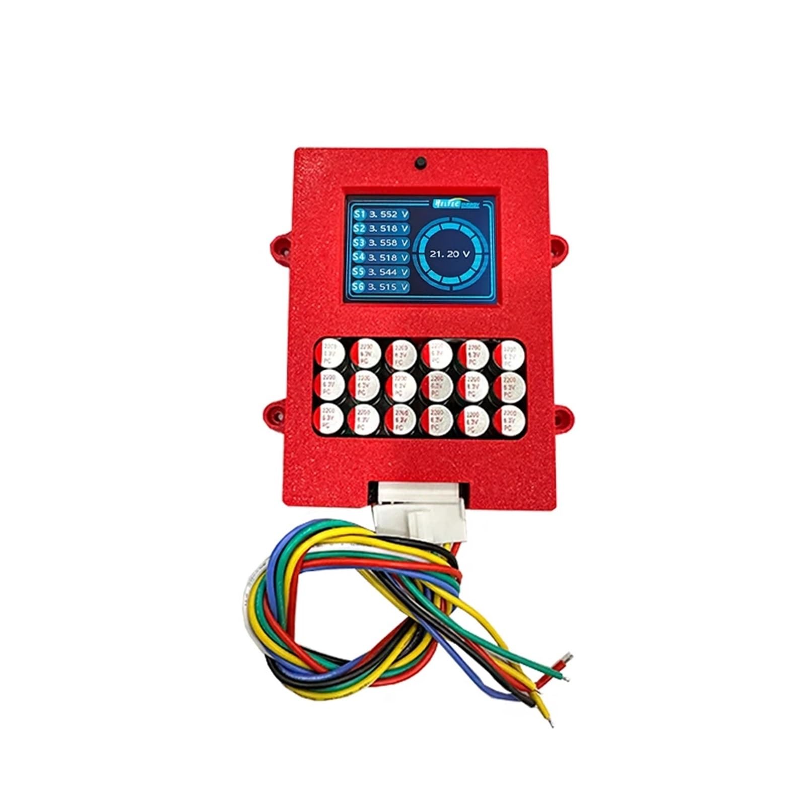 Tester per batterie, Equalizzatore attivo LFP/NCM/LTO 6S 5A con display TFT Batteria LTO Tester di tense a batteria Lifepo4 attiva BMS(6S Balancer LTO)