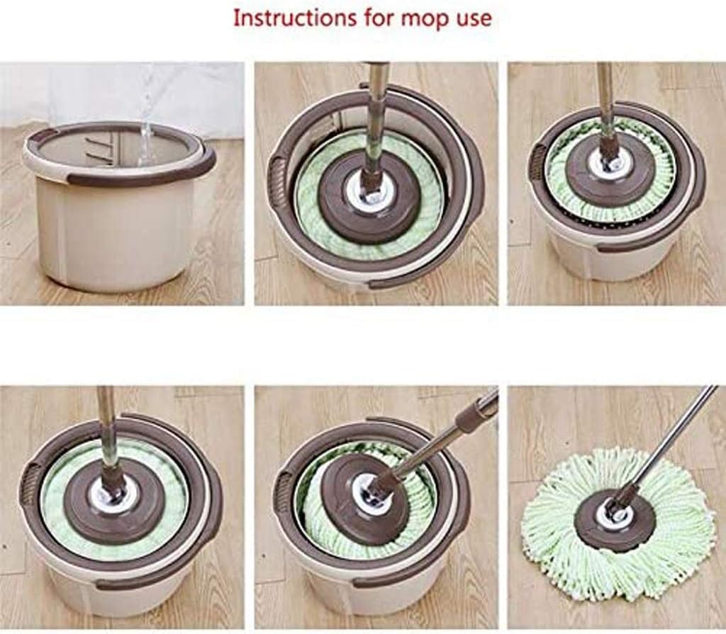 Automatic Mop Bucket Rotating Hands Free Washing Household Labor Saving Lazy