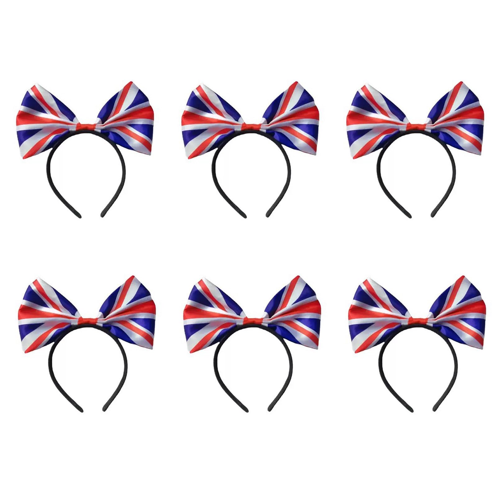 hogtnd 6-Piece Set of 2026 Football Event Headbands, Country Flags Pattern, Offer for Sports Events and Festivals, National Flags Headband