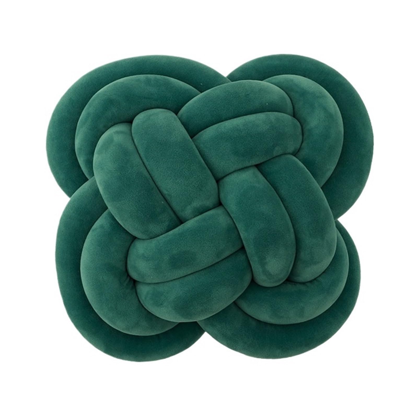 GIYXHU Knotted Pillows Handmade Ball Pillow Roll Sofa Living Room Round Cushion Headboard Backrest for Couch(Green)