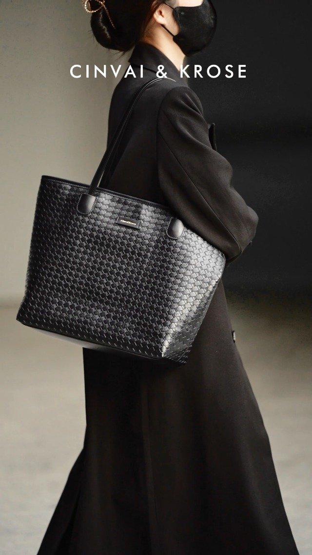 Bolso Tote de cuero para mujer con cremallera miniatura 7