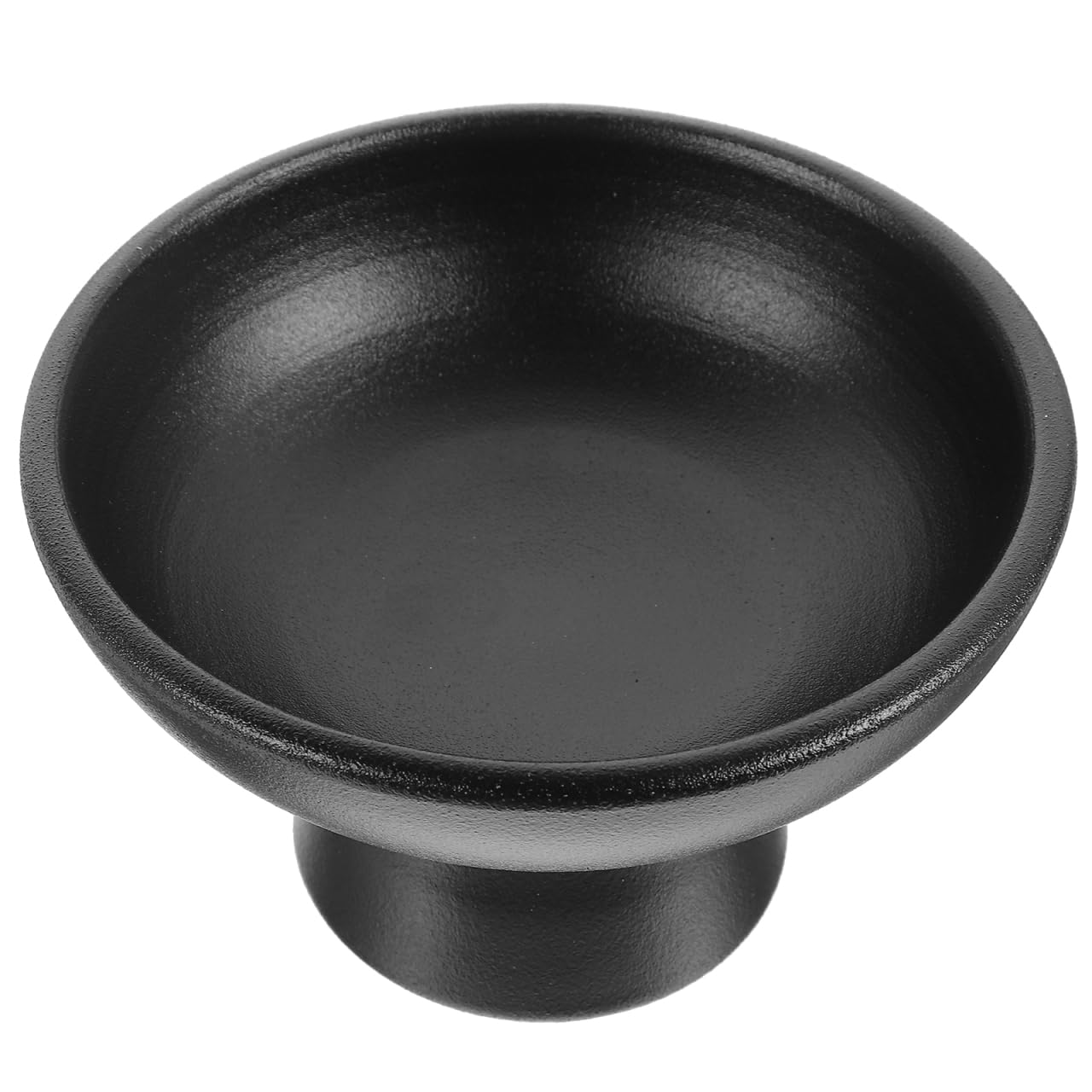 YARNOW Ciotola Per Frutta In Ceramica Ciotola Con Piede Ciotola Rotonda Per Dessert Ciotola Decorativa Per Decorare Il Tavolo Della Cucina Nera