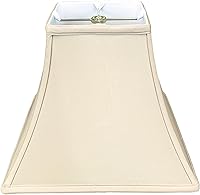 Vista 32 de Royal Designs pantalla para lámpara Fancy Square Bell - Blanco - 7 x 16 x 12.75 pulgadas