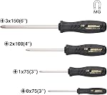 Vessel Armor Grip Cross Point Screwdriver Set | 4-Piece