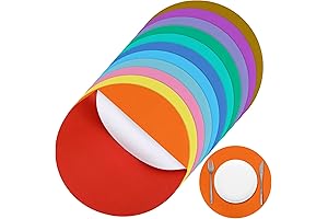 Disposable Round Paper Placemats for Multi-Occasion Use