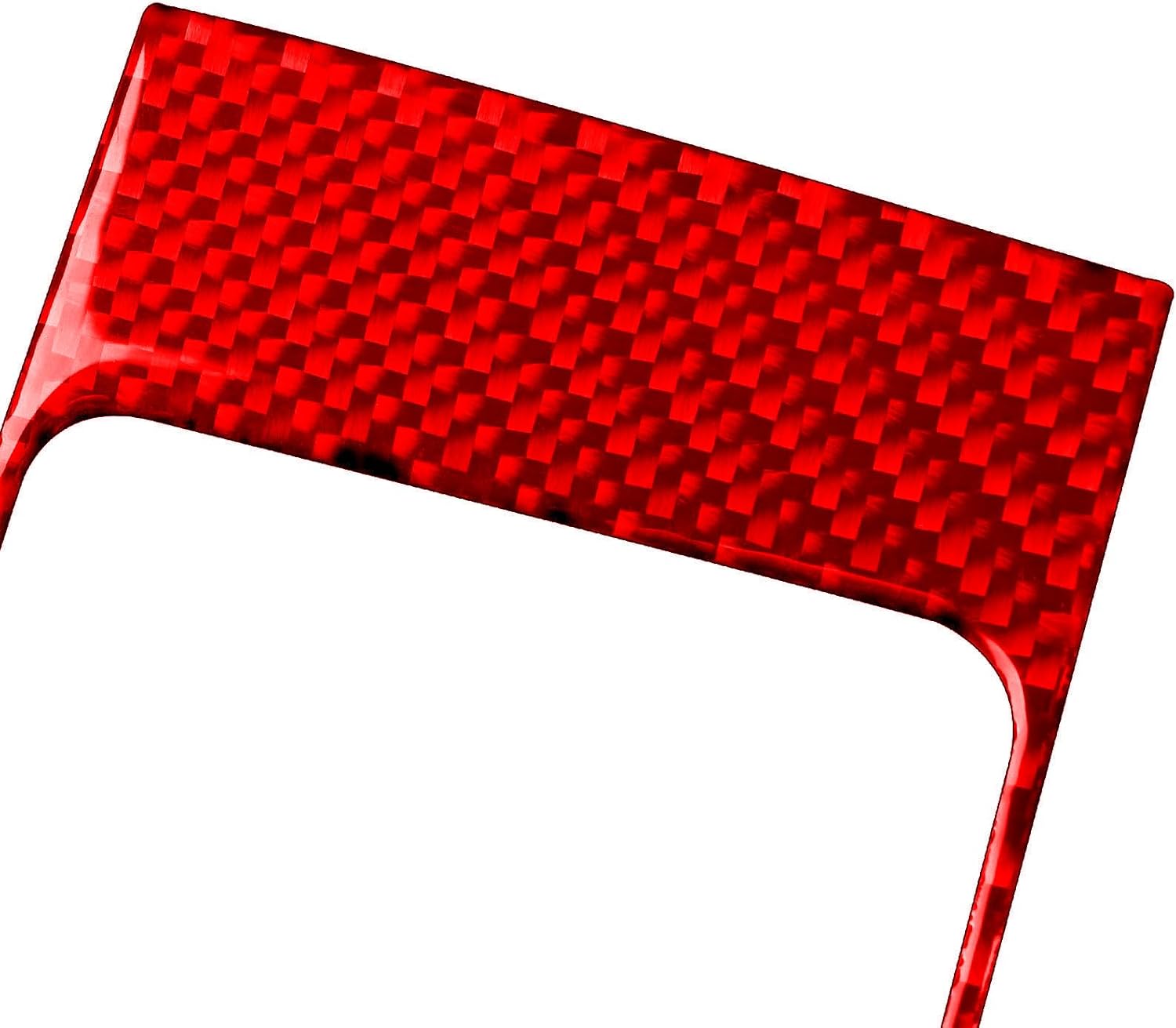 Generic Real Carbon Fiber Compatible with Chevrolet Silverado 1500/GMC Sierra 1500 2014-2018 Car Headlight 4WD Mode Switch Button Trim Decals Sticker Decor Auto Interior Accessories Cover Style B Red