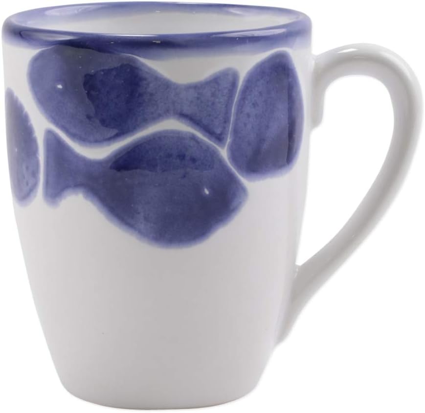 Vietri Viva Santorini Fish Mug
