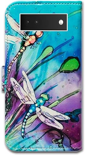 Miniatura 10 de Funda para Pixel 6a, diseño de elefante de cuero con tapa para teléfono con ranura para tarjetas, soporte para Google Pixel 6a