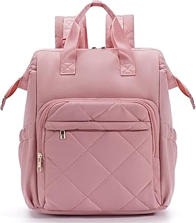 CEI-CEI Diaper Bag Backpack for Mom and Dad, Puffer Baby Bag Backpack with Insulated Pocket, Water-Resistant, Unisex Travel Backpack with Changing Pad & Stroller Straps