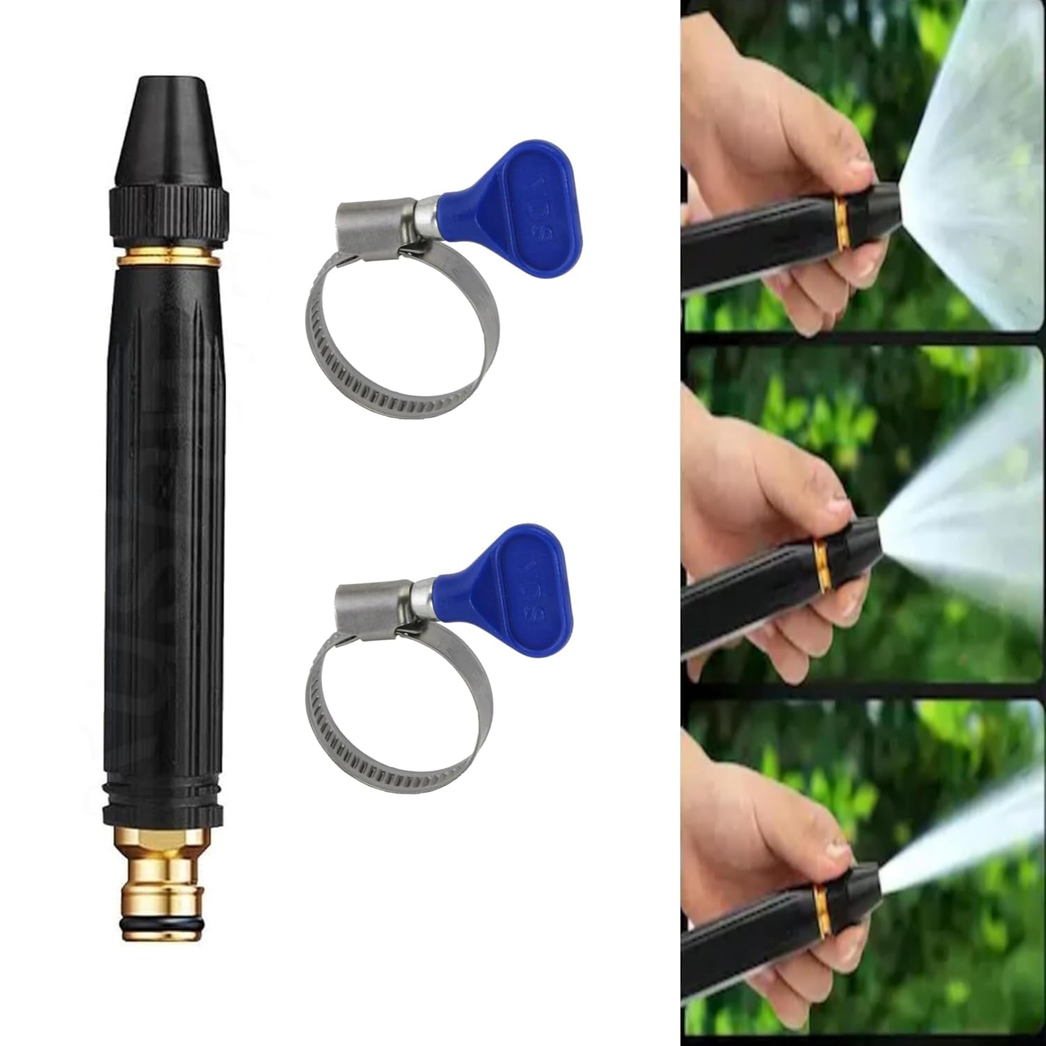 Rushwak Water Spray Gun For Car Wash Bike Washing Gun For 1/2" Hose Pipe High Pressure Water Gun Nozzle Adjustable Car Washer Gun Brass Jet Water Spray Nozzle For Garden&Window,10X2 Cm-picture-28