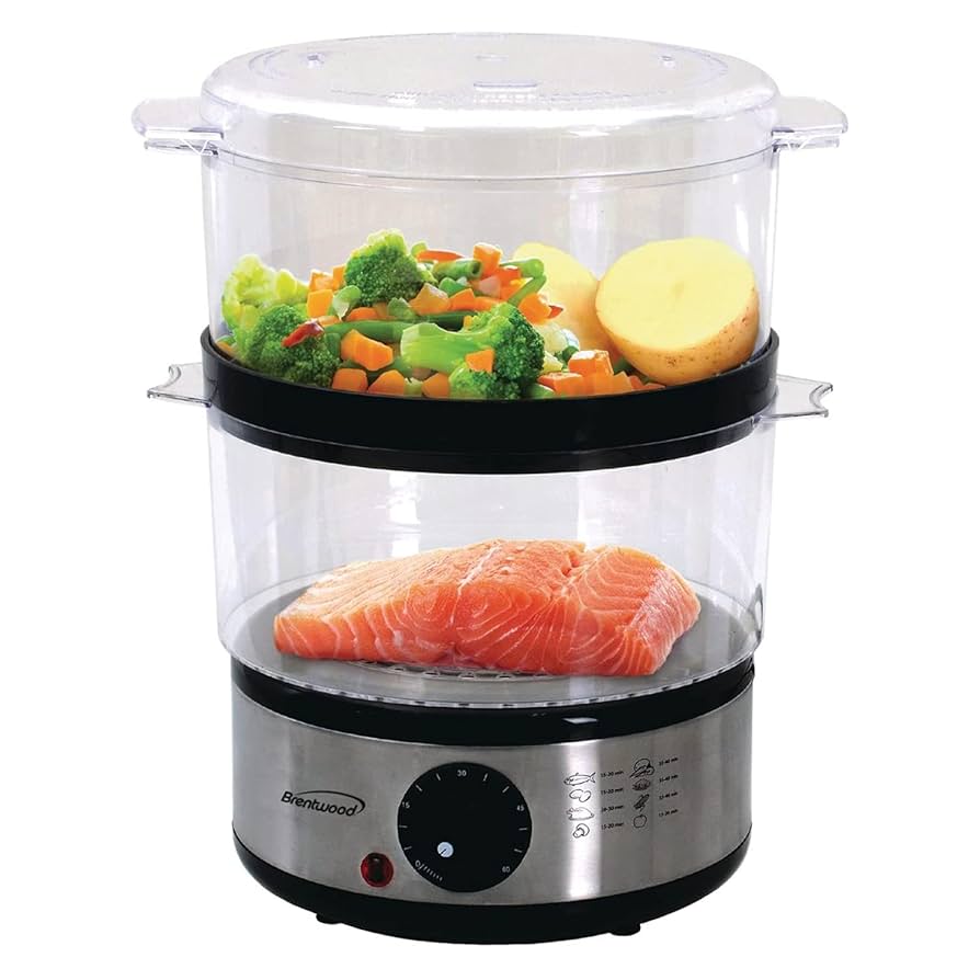 (未使用･未開封品)2 TIER FOOD STMR BLK Amazon.co.jp: 2 TIER FOOD STMR BLK : Home & Kitchen