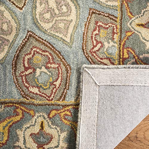 Safavieh Heritage Area Rug 10' Square Blue & Grey