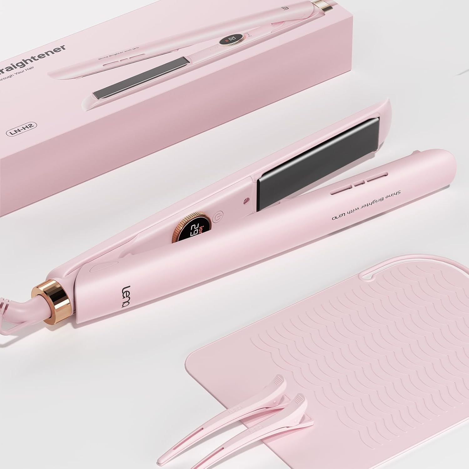 LENA Ionic Flat Iron Ceramic Hair Straightener Kuwait Ubuy