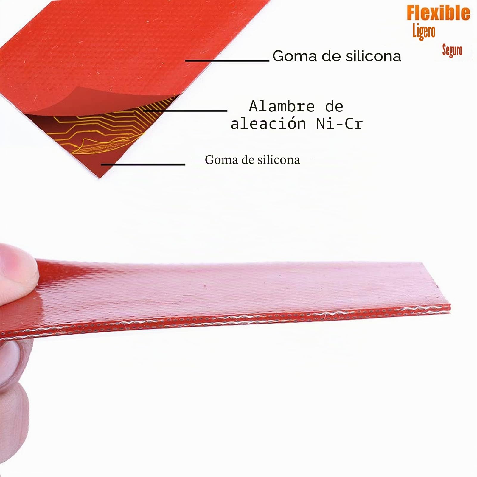 4 Almohadillas de Calefacción de Silicona Flexible para Equipos Industriales, Manta de Calefacción, 20 W, 12 V