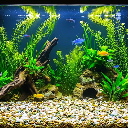 Image of CONSDAN 36 LBS Natural Gravel for Fish Tank, StoneCreek Betta Fish Aquarium Gravel, Vase Filler, River Rocks, Fish Tank Decorations, Perfect for Aquarium Decor, Fish Tank, Indoor Plant, Mixed Color