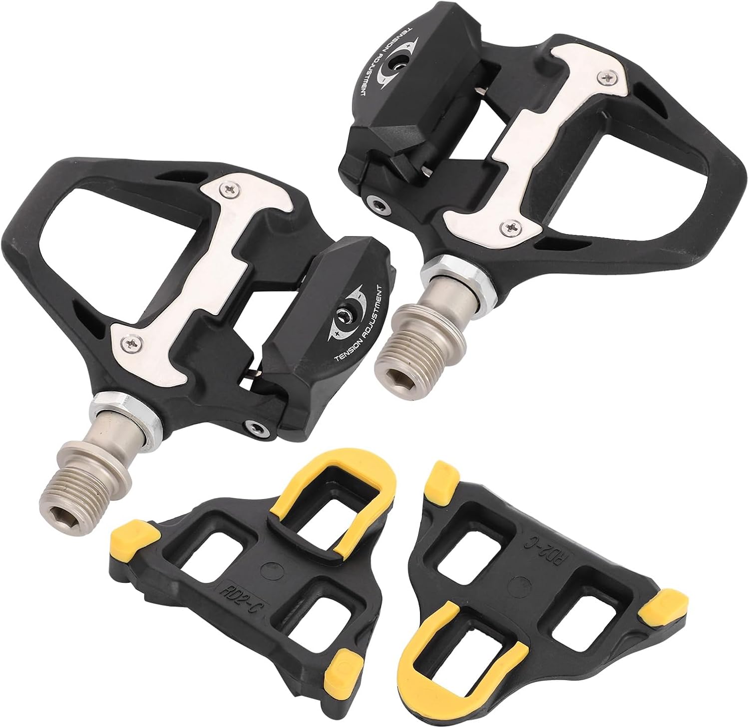 aqxreight Cycling Road SelfLocking Pedals Cycling with Cleats Pedals Repair Replacement