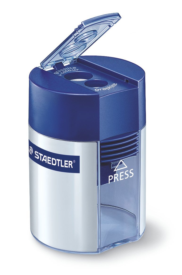 Staedtler 512 001 podwójna temperówka, okrągła, 10 sztuk w kartonowym pudełku