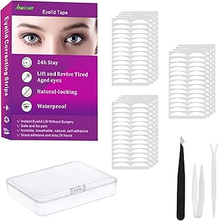 Natural Invisible Single Side Eyelid Tape Stickers(840Pcs 5MM transparent), Double Eyelid Tape for Hooded Eyes Invisible, nstant Eye Lift Without Surgery, Perfect for Uneven Mono-Eyelids