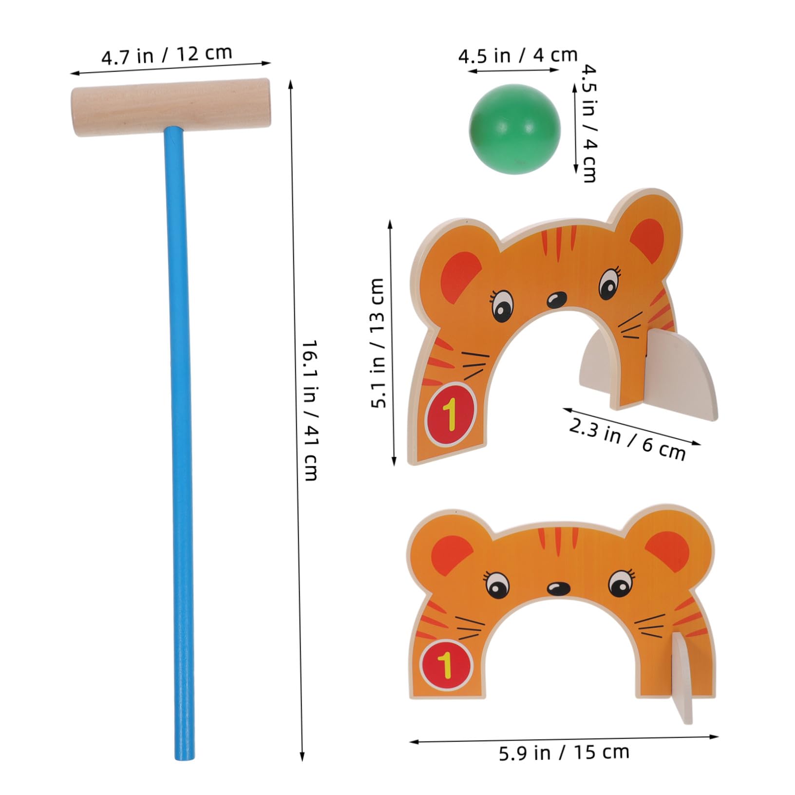 Croquet con Animali Cartoni Animati Croquet per Prescolari Interattivo Genitore Figlio per attività Outdoor e Divertimento Sportivo