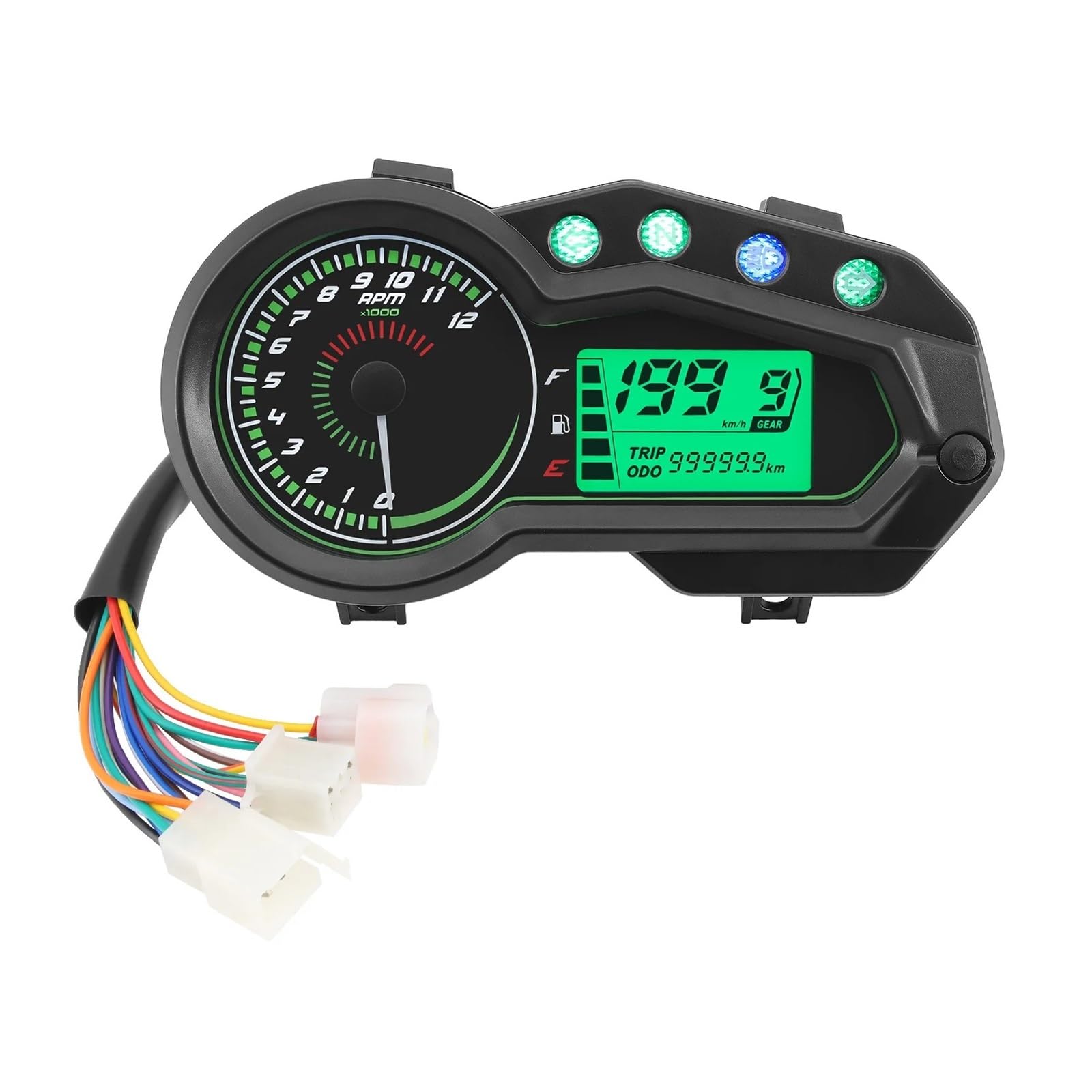 Contagiri contachilometri Strumento Multifunzione Per Tachimetro Per Moto Per Brasile Titan 150 Per Cg150 12V Indicatore Livello Dell'olio Digitale A LED Per Moto