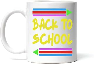 Back to School Gift Ideas 100 Day Quote Happy for Kids Children in Kindergarten 11oz 15oz White Coffee Mug