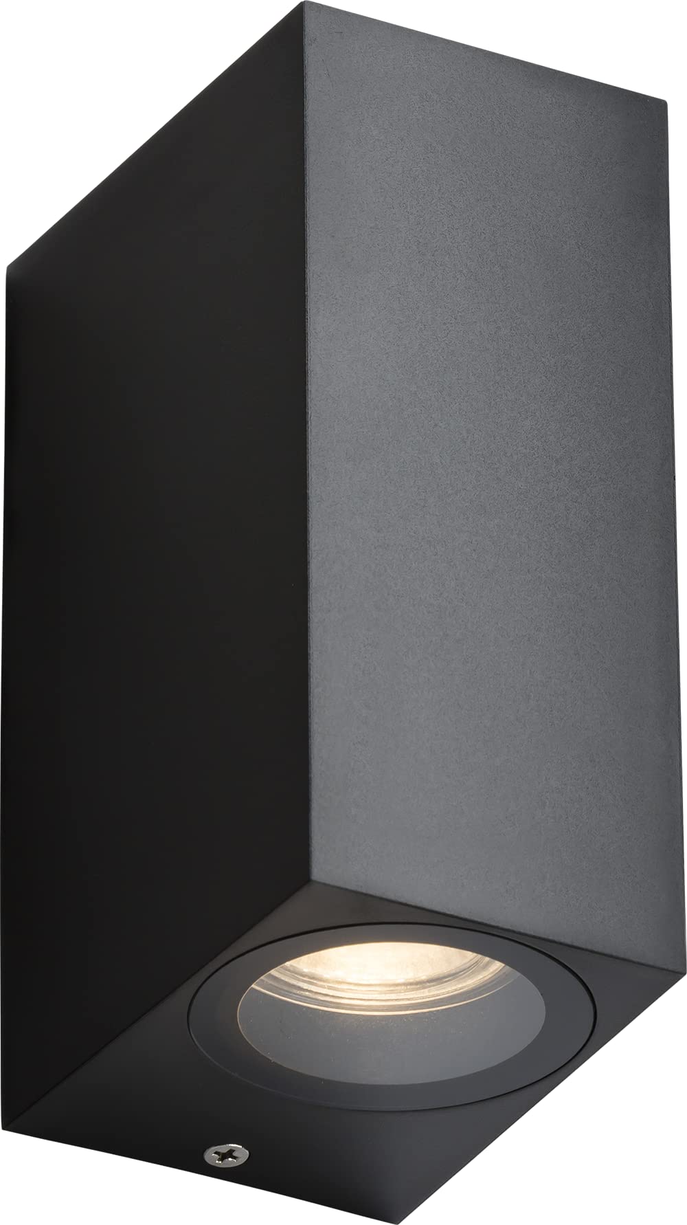 Knightsbridge Alana - 230V IP65 GU10 Polycarbonate Up/Down Wall Light - Black