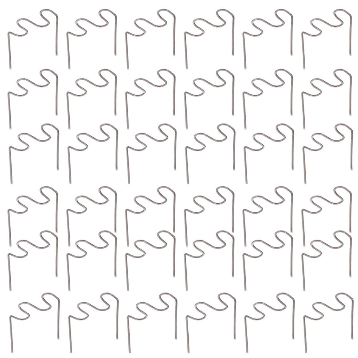 PACKOVE 100pcs Wave Shaped Hot Staples Automotive Plastic Welding Supplies Car Bumper Repair Kit Hot Stapler Dashboard Repair Tool